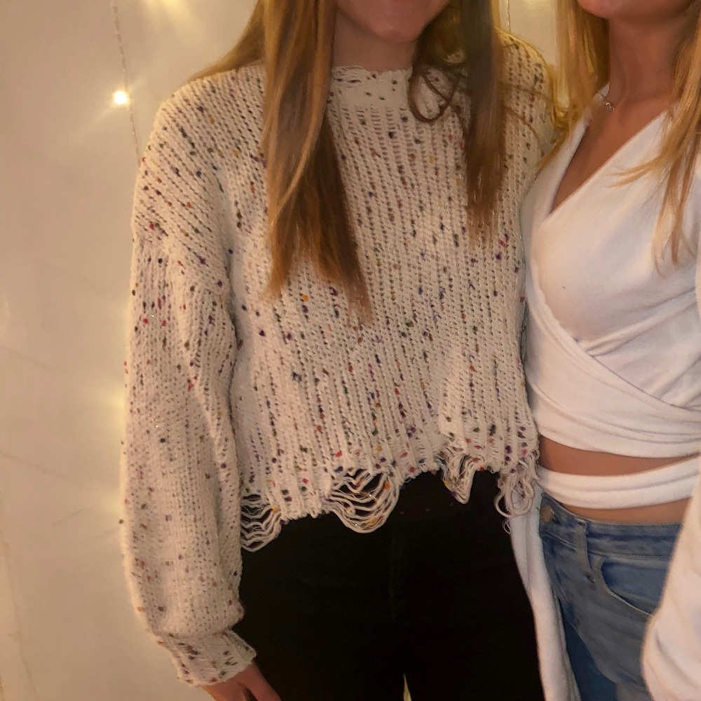 Nasty Gal “Call Knit a Day” Multicolored Sweater - Picture 3 of 3